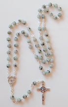 Load image into Gallery viewer, Gray Holy Spirit Sesame Jasper Gemstone Rosary