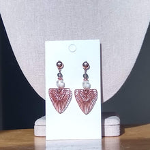 Load image into Gallery viewer, Fan Necklace and Earring Set
