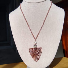 Load image into Gallery viewer, Fan Necklace and Earring Set