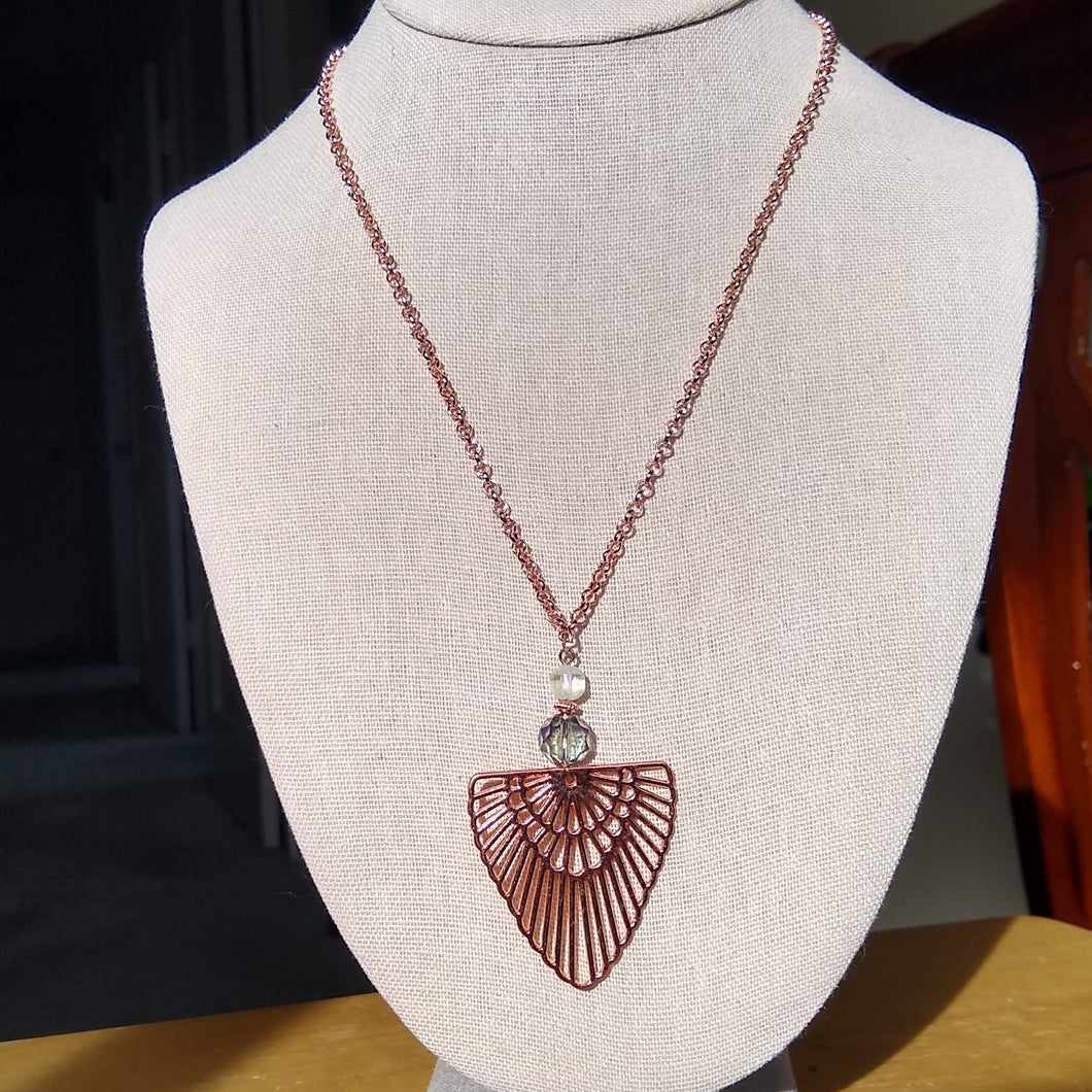 Fan Necklace and Earring Set