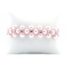 Load image into Gallery viewer, Pink Swarovski Beaded Bracelet