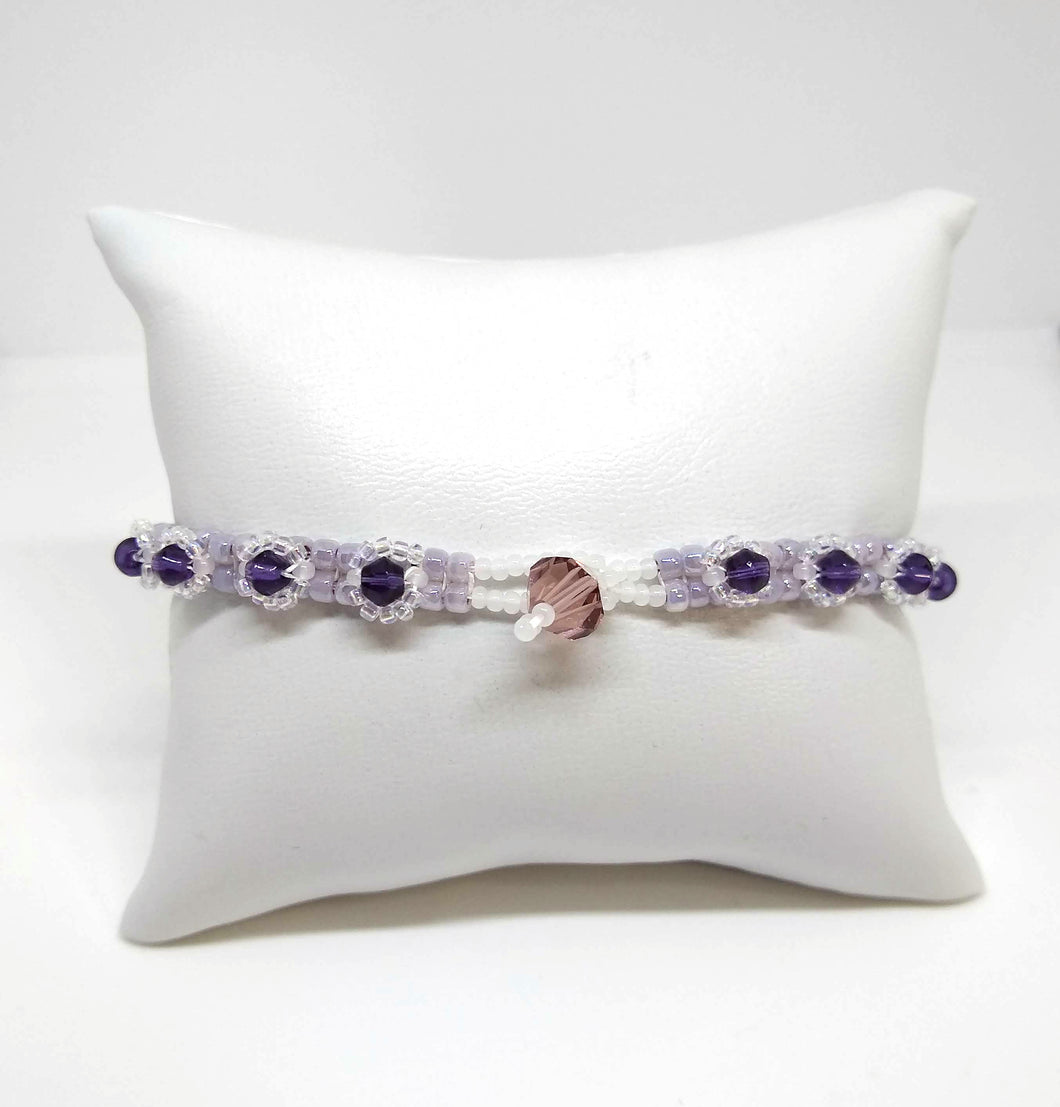 Lilac Beaded Bracelet