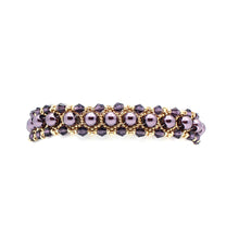 Load image into Gallery viewer, Purple Parisian Beaded Bracelet