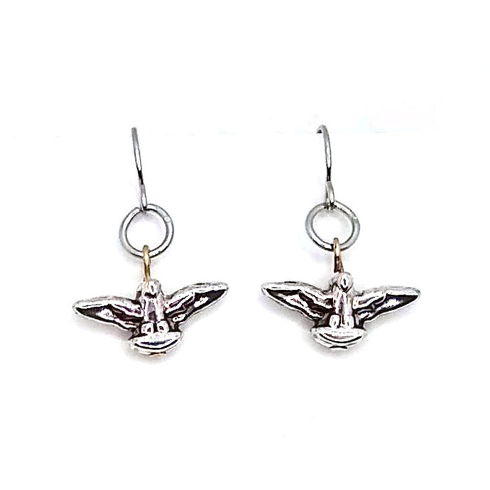 Dove Earrings - Silver