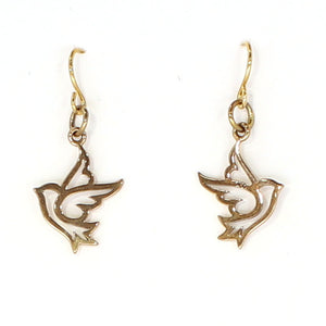 Dove Earrings - Bronze