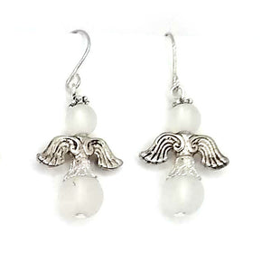 Angel Earrings - Silver
