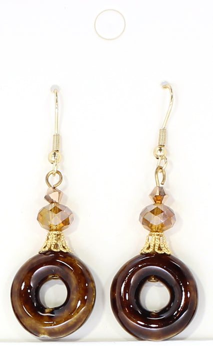 Brown Dangle Earrings