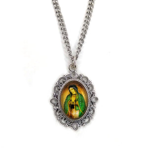 Oval Our Lady of Guadalupe Necklace