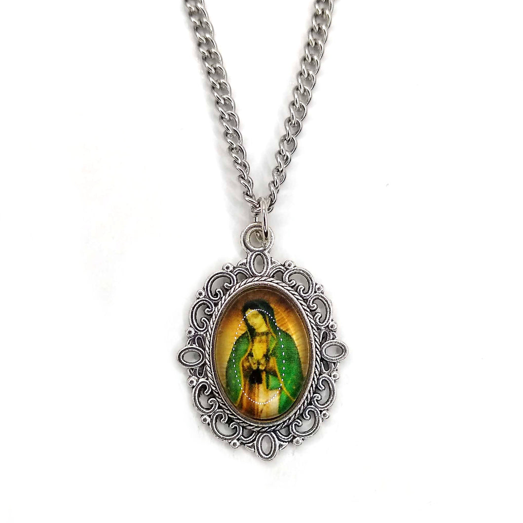 Oval Our Lady of Guadalupe Necklace