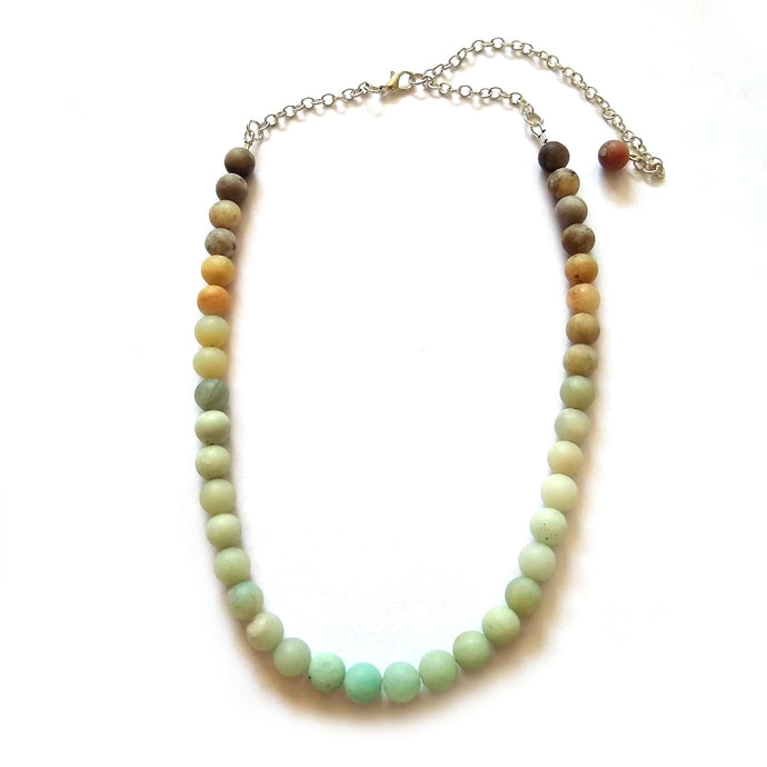 Amazonite Necklace and Earring Set