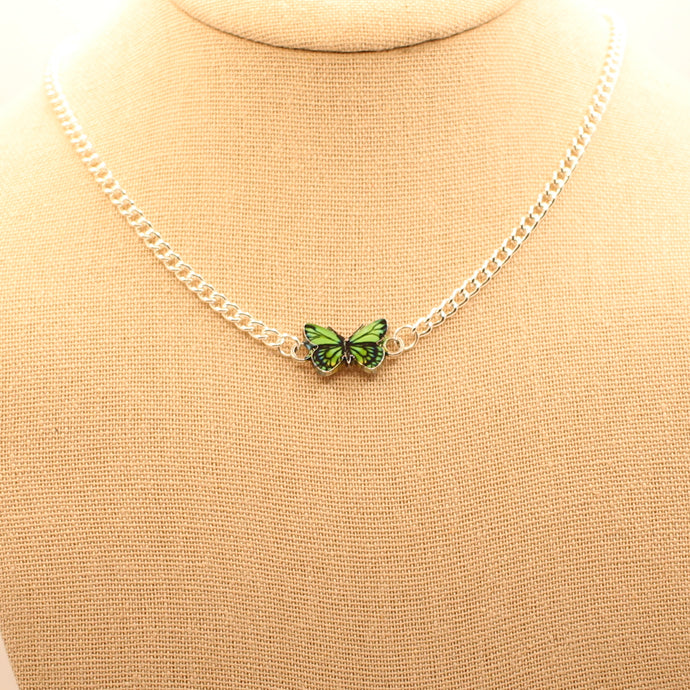 Green Butterfly Necklace