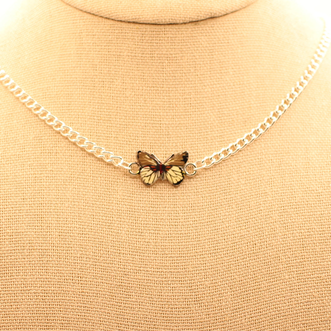 Brown Butterfly Necklace
