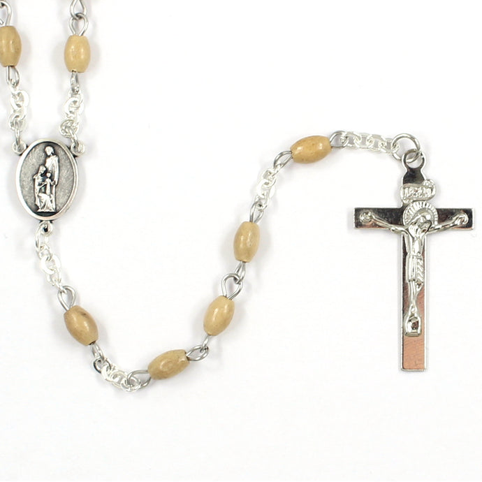 Wood Holy Spirit Handmade Traditional Catholic Rosary