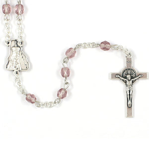 Rose Our Lady of Fatima Handmade Traditional Catholic Rosary