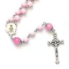 Load image into Gallery viewer, Pink Our Lady of Grace Handmade Traditional Catholic Rosary