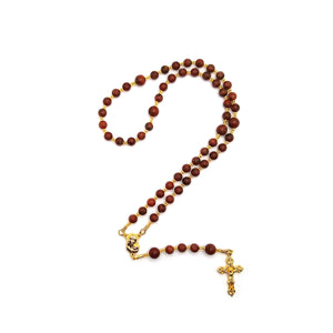 Red Sesame Jasper Gemstone Strung Rosary