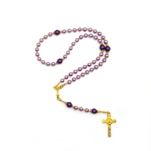 Purple Chalice Strung Rosary