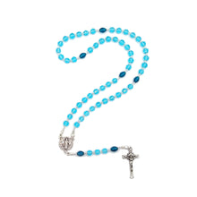 Load image into Gallery viewer, Aqua St. Benedict Strung Rosary