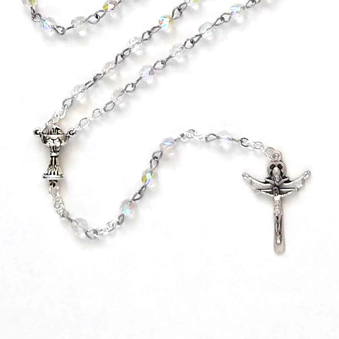 AB Crystal Chalice Handmade Traditional Catholic Rosary