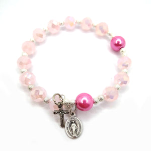 Miraculous Medal One Decade Wrap Rosary Bracelet