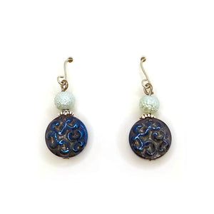 Blue Drop Earrings