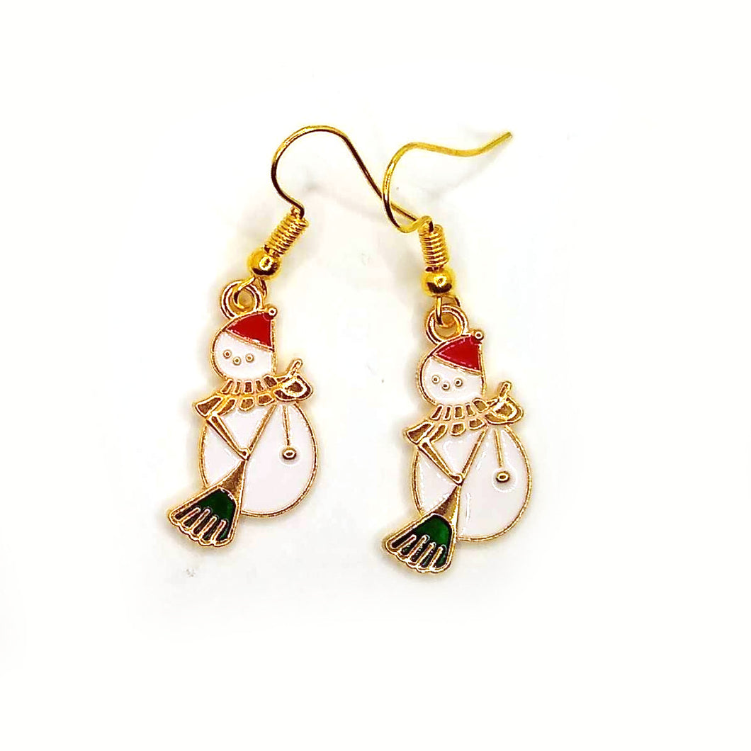 Snowman Earrings