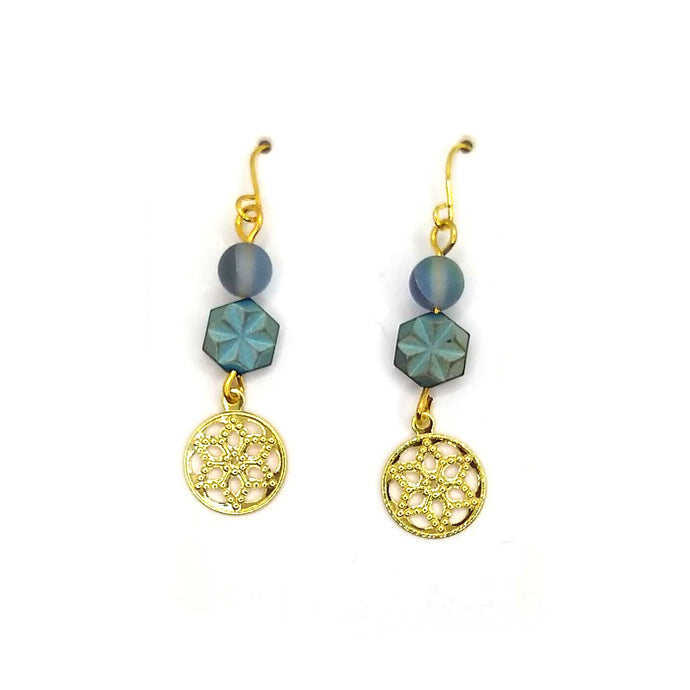 Aqua Dangle Earrings